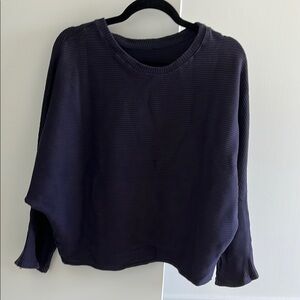 Women's Navy Crew Neck Sweater